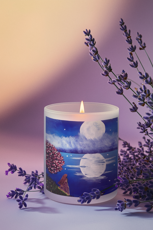 A Lady & The Moon  Natural Soy Wax Candle