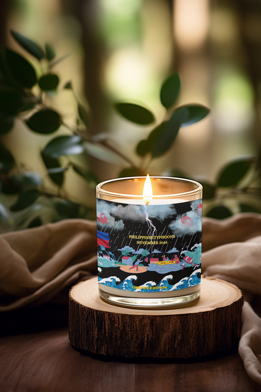 "Philippine Typhoons November 2024" Soy Wax Candle LIMITED EDITION